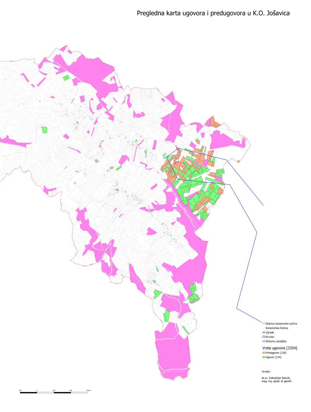 Cartographic presentations of cadastral parcels